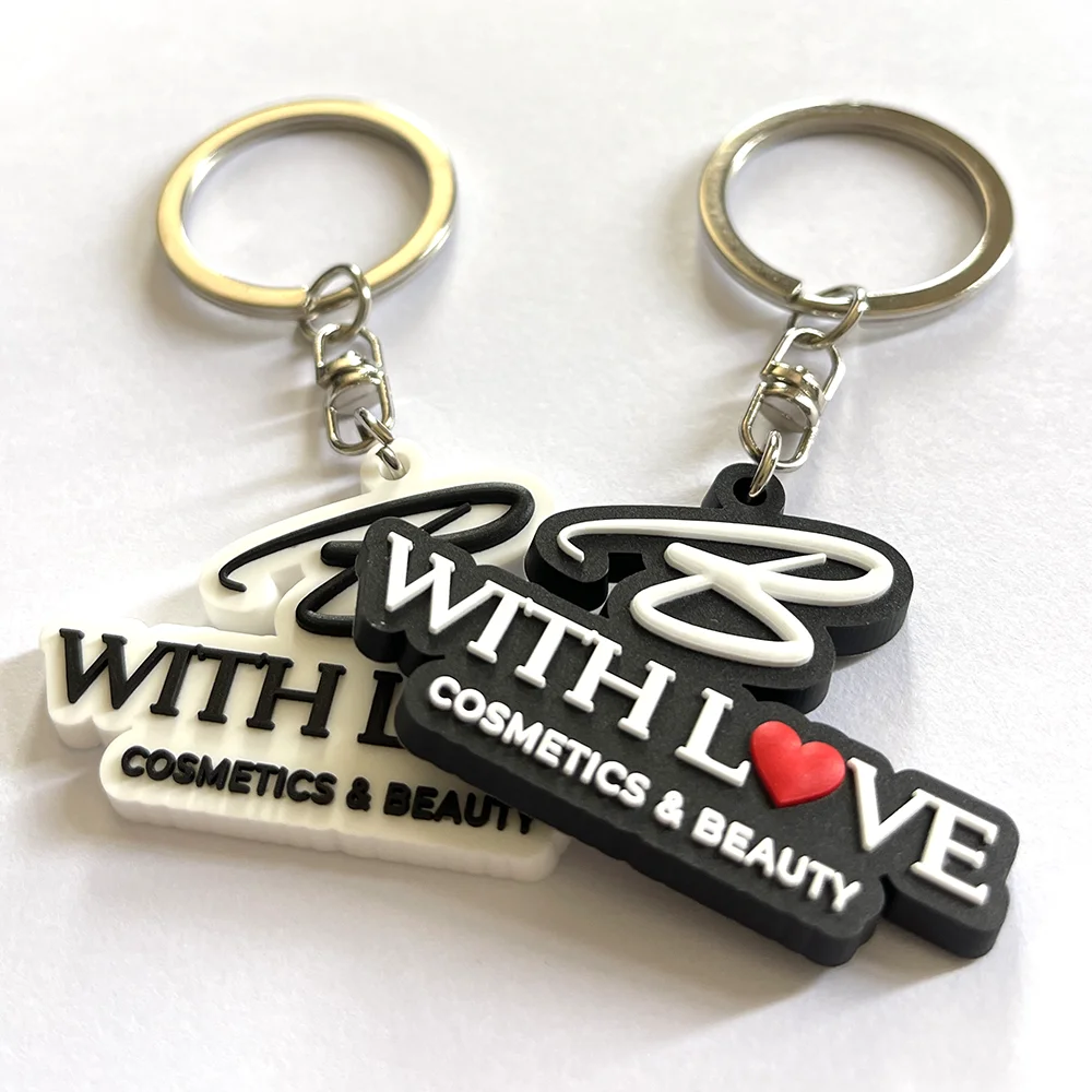 Индивидуальный 2d 3d логотип, мягкий ПВХ резиновый силиконовый персонализированный брелок для ключей, брелок для ключей