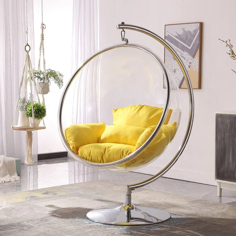  Daijia China acrylic bubble chair with indoor and outdoor hanging swing balcony leisure