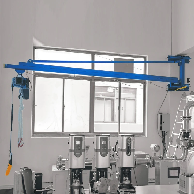 Factory Mini 1 Ton Electric lift wall type jib crane with chain hoist
