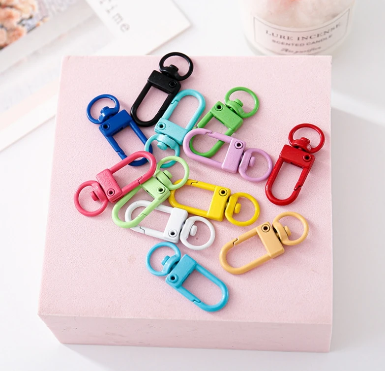 Colorful Lobster Clasp Hooks Metal Plated Clasps For DIY Jewelry Making Dog Keychain Neck alce Bracelet Accessories