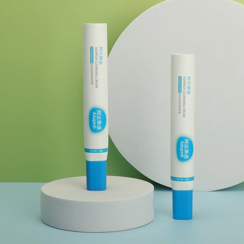 Solid Color Lip Gloss Tube Small Capacity 10g 20g 30g Sharp Spout PET Plastic Eye Cream Tube Cosmetic Packaging Tube Wholesale