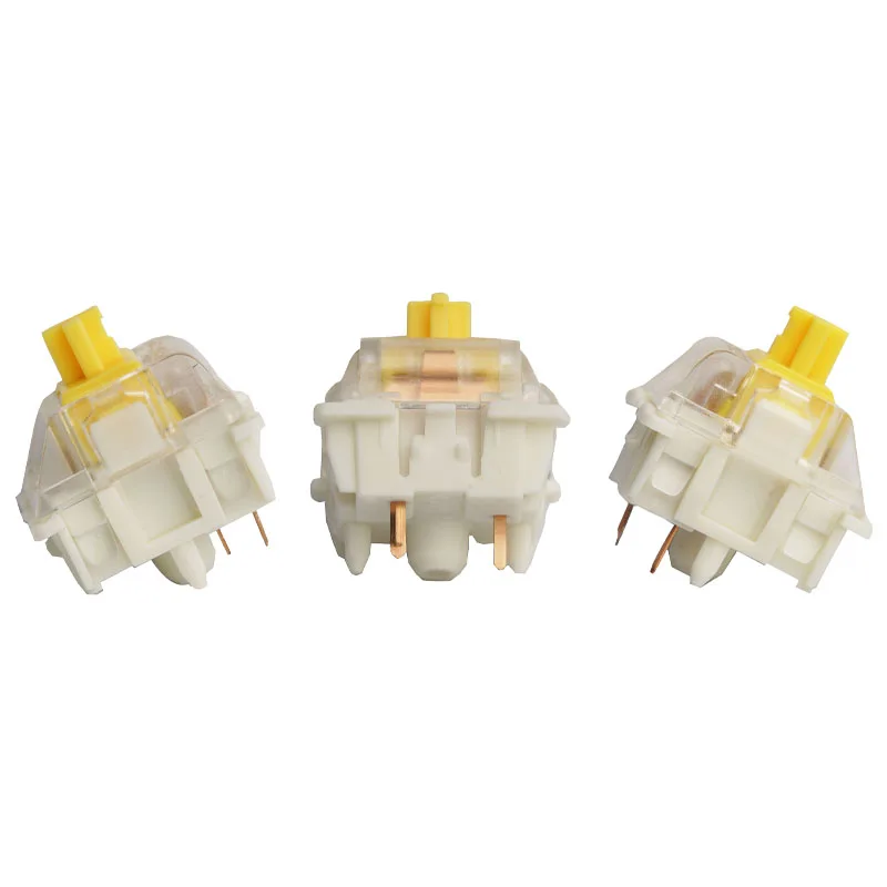 Gateron KS-9 3-pin 5-pin Popular  silent switch customized linear yellow RGB 35pcs per pack   gaming mechanical keyboard switch