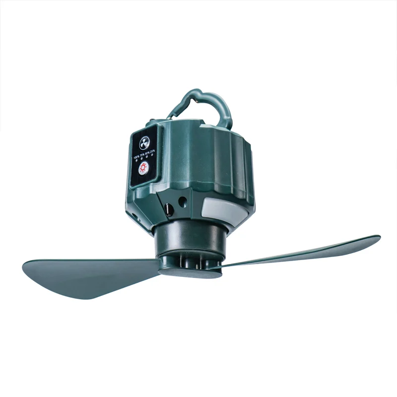 Portable disassembly and assembly suspension led outdoor usb charging wireless Remote Control fan camping camping lamp