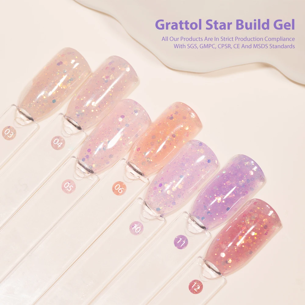 Caixuan Grattol Star Build Gel  Bulk Capacity OEM/ODM Build Gel