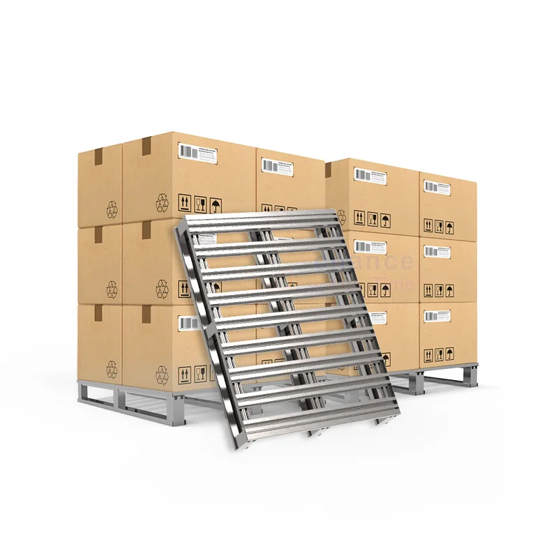 Durable warehouse stacking pallet heavy duty stainless steel hygienic Pallet for Food and transport