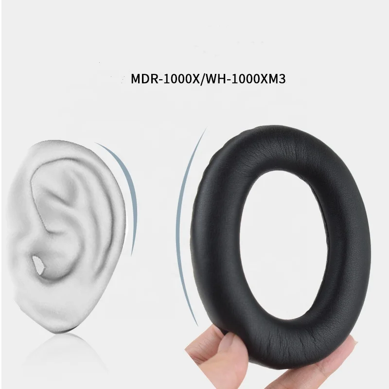 Replacement Protein Leather Headsets Ear Cushion For WH 1000XM3