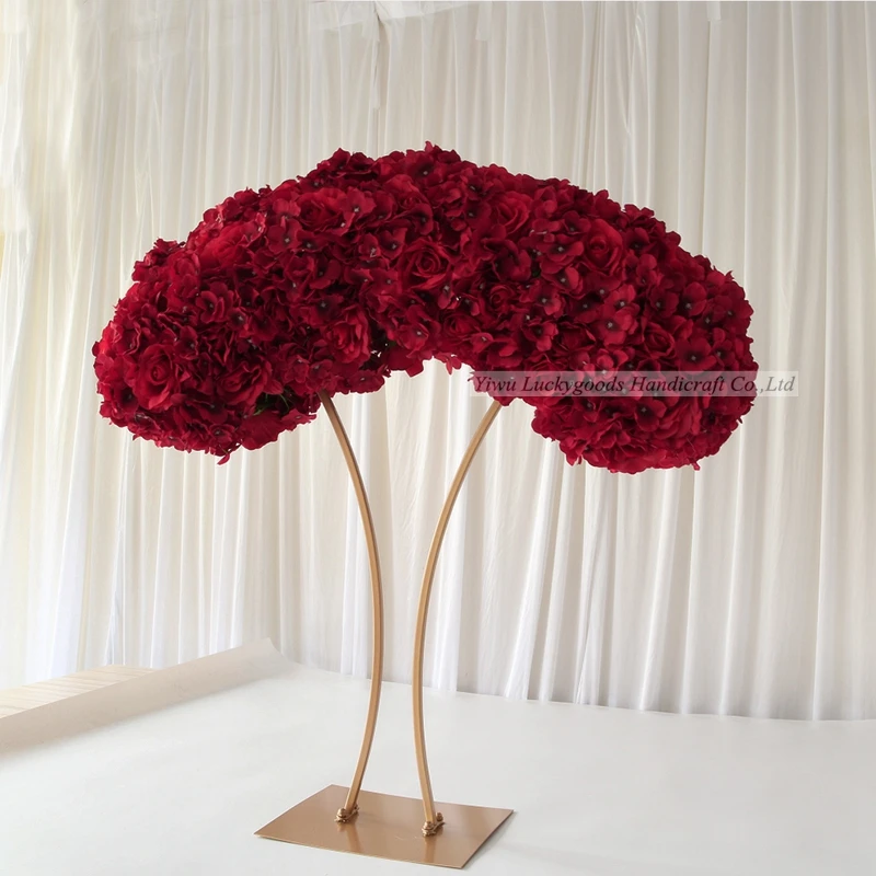 White wedding flowers with crystal stand for wedding table centerpiece