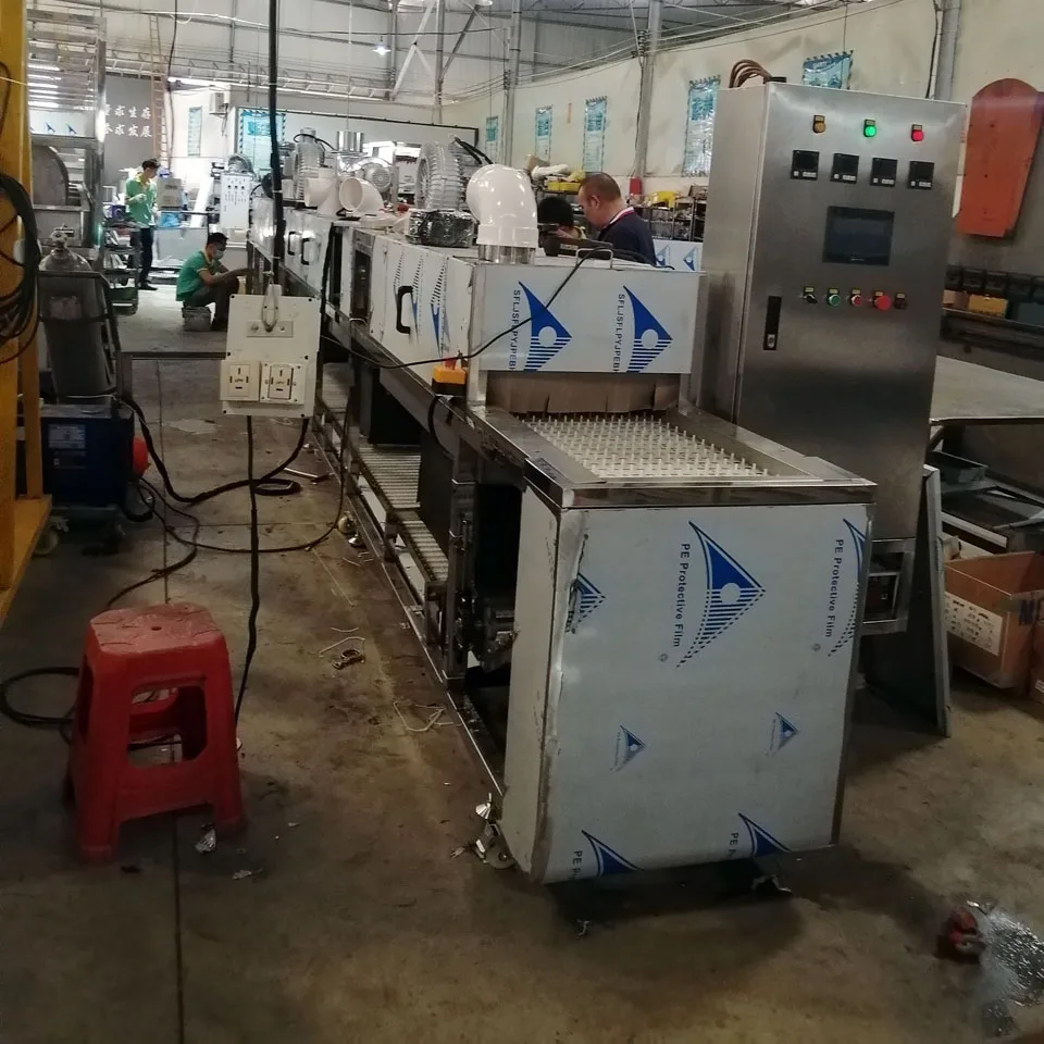 Multi-Stage industrial Tunnel washer Ultrasonic Cleaner With Air Dryer for Auto Parts degreasing cleaning