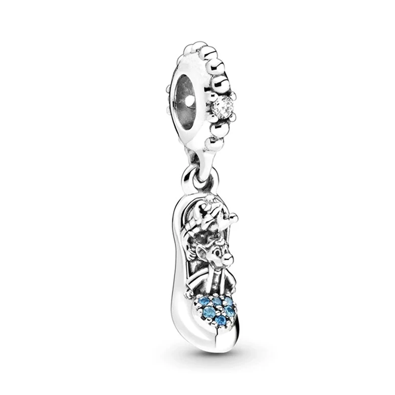 2020 Winter  Newest Arrival snow World S925 Sterling Silver Blue mouse Charms Pendant Fit Orignal Bracelet Womren DIY Jewelry
