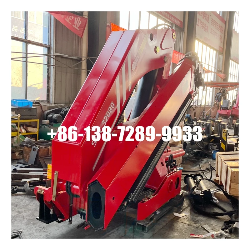 Top Brand 8.5 Ton Spk32080 Loader Crane Lifting Machinery 8.5 Ton Knuckle Boom Crane SPK32080 Palfinger Crane Machine Price