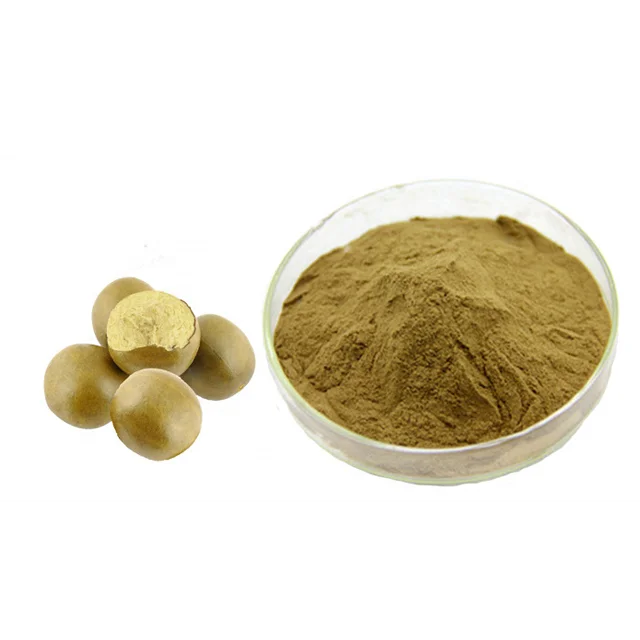 
Pure Luo han guo infusion extract 80% mogrosides monk fruit sweetener powder 
