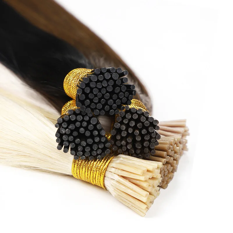 100% remy hair extensions i tip 40 inch russian virgin i-tip hair extensions straight double drawn i tip human hair extensions