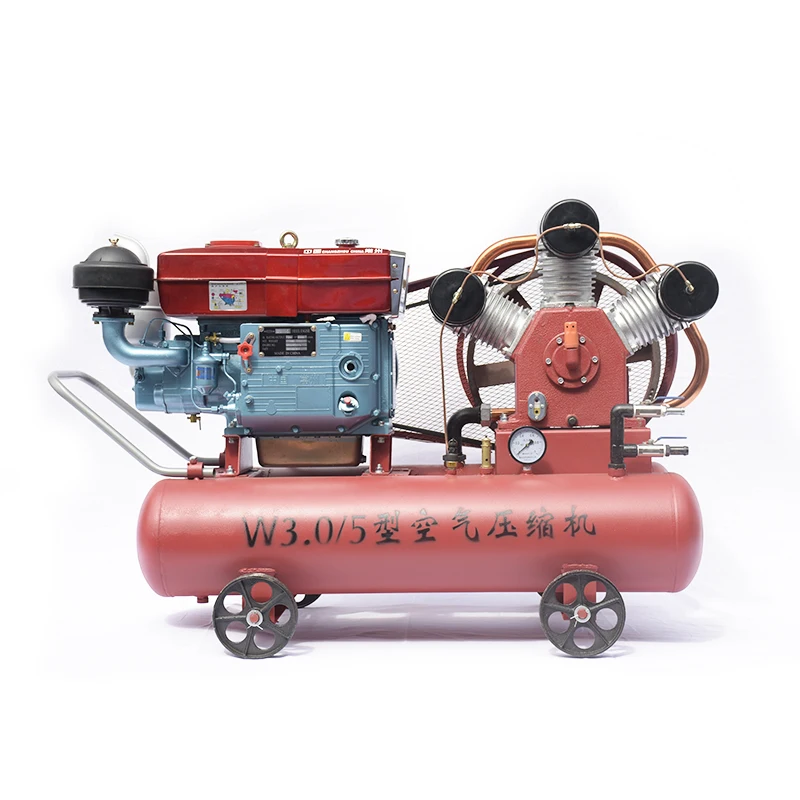 3 Head mining piston compressor