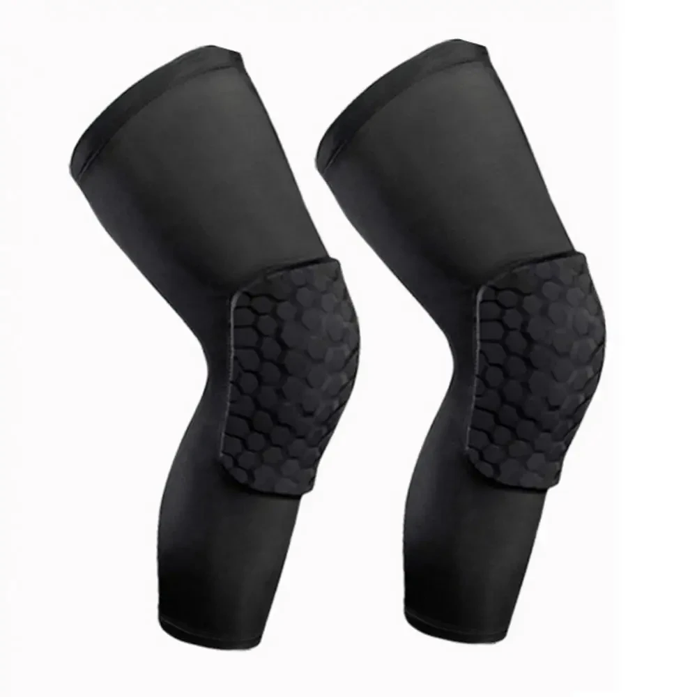 Professional Anti-slip Breathable Sports Knee Pad Football Basketball Knee Pad Honeycomb Leg Brace Support