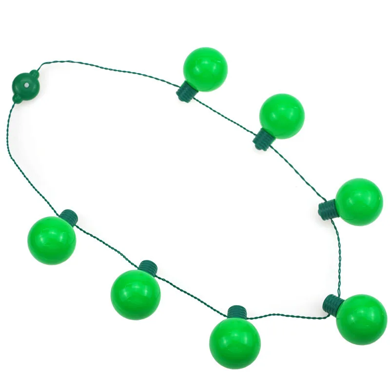 YiWuParty Supplies Flashing Jewelry Light Up LED Necklace ST Patrick Day Festval