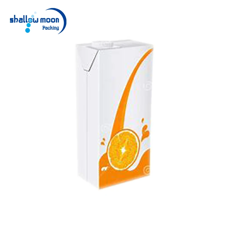 
Recycled milk package eco-friendly juice box cartons with spout 