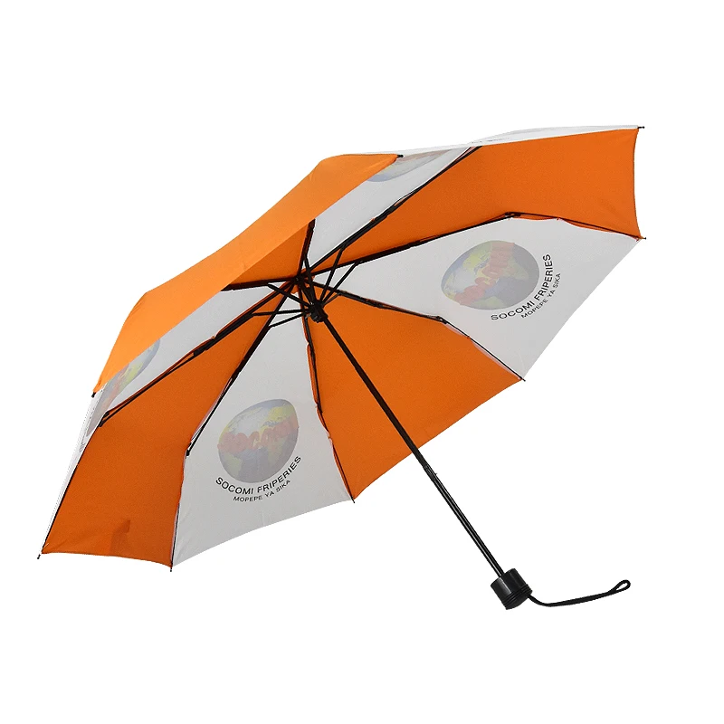 21 inches Wholesale Compact Travel Umbrella Custom OGO Cheapest Price Manual Open Folding Umbrella