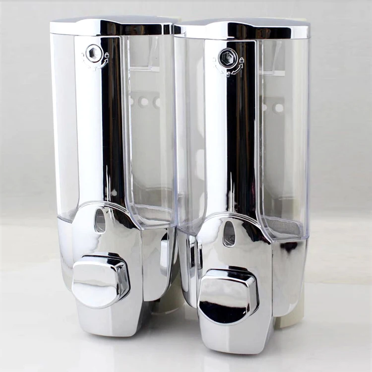 
350ml Soap Dispenser Wall Mount Manual Hand Liquid Shampoo Shower Gel Dispenser Lotion Container for Office Bathroom 