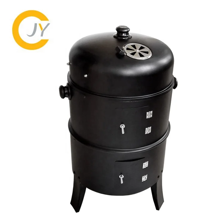 Portable Charcoal Barbecue Grill Smoker Bbq Grills 3 in 1 Outdoor Christmas Space Party Halloween Travel Chinese Beer Discount