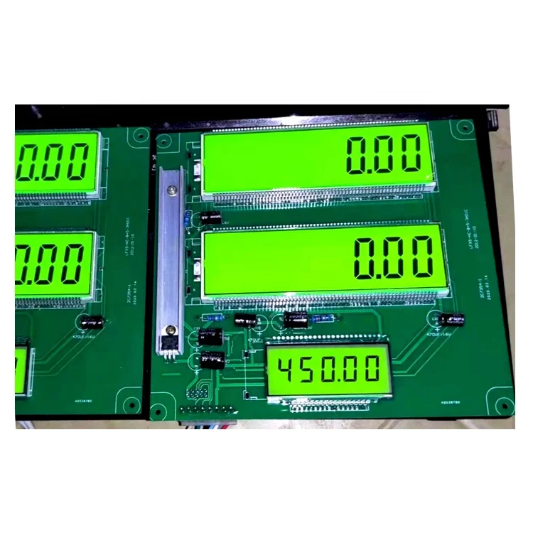 High Contrast Ratio Quality Customized Products 8 Digit 7 Segment LCD Display Manufacturers Custom Black LCD Segment For Meters
