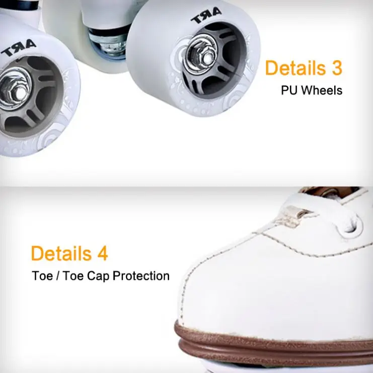 Custom Leather 4 Wheels Roller-Skate Shoes Boot Quad Roller Skate for Teen Children Kid Girl Boy Men Women Adult