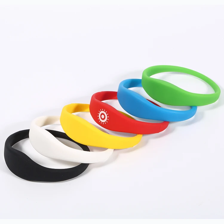Custom Waterpark Waterproof Children Rfid Wristband Price Silicone Smart Tag Rfid Band Nfc Bracelet Rfid Wristbands