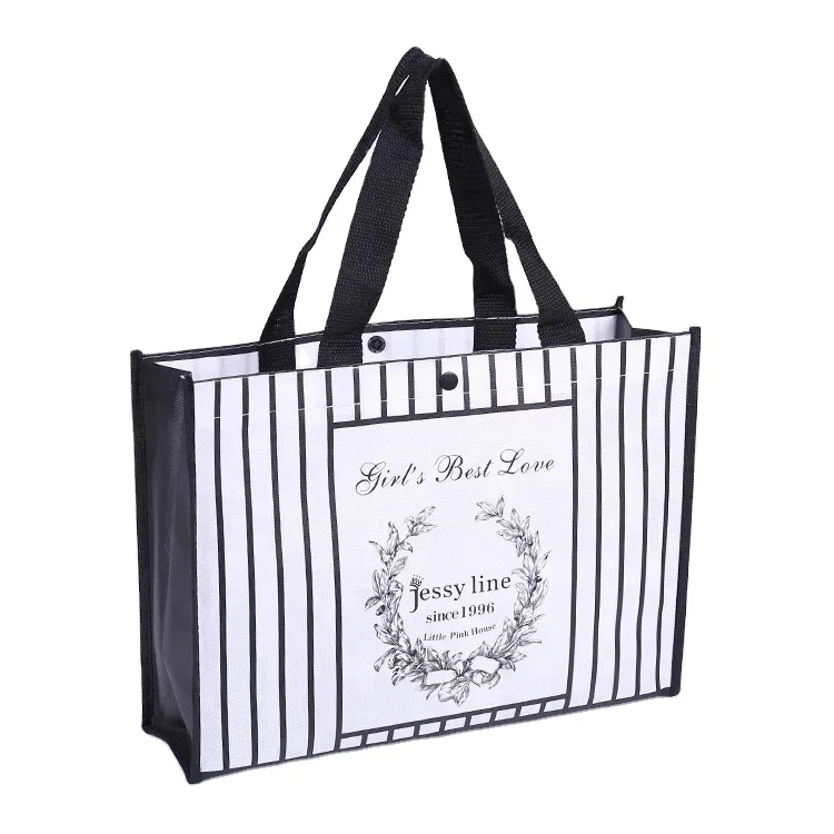 Promotional custom printing grocery tote shopping bag recycle