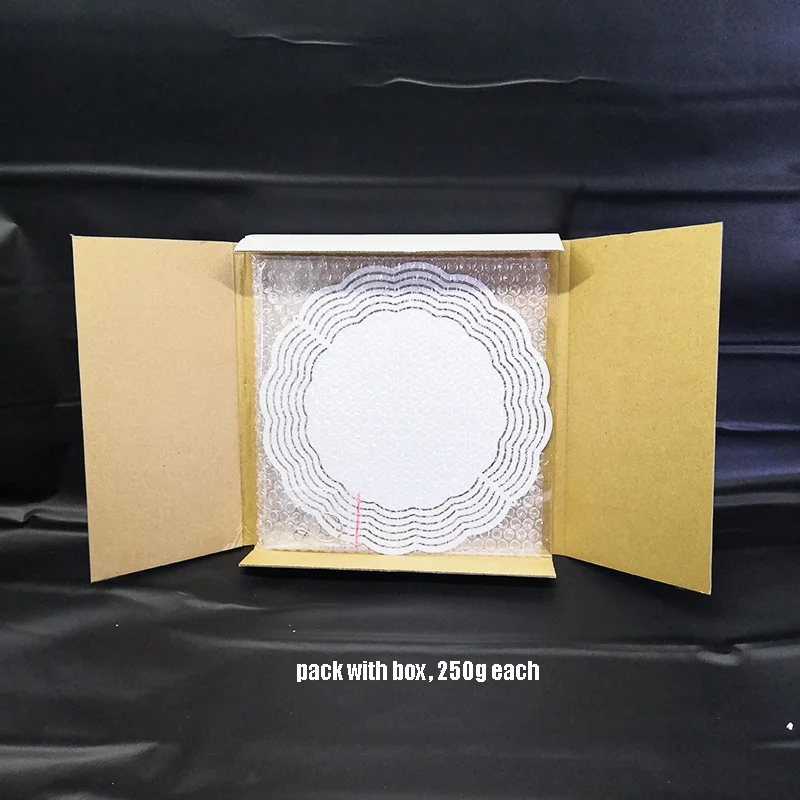 Круглая двухсторонняя металлическая алюминиевая белая простая сублимационная Спиннер для украшения сада, 10 дюймов, склад в США