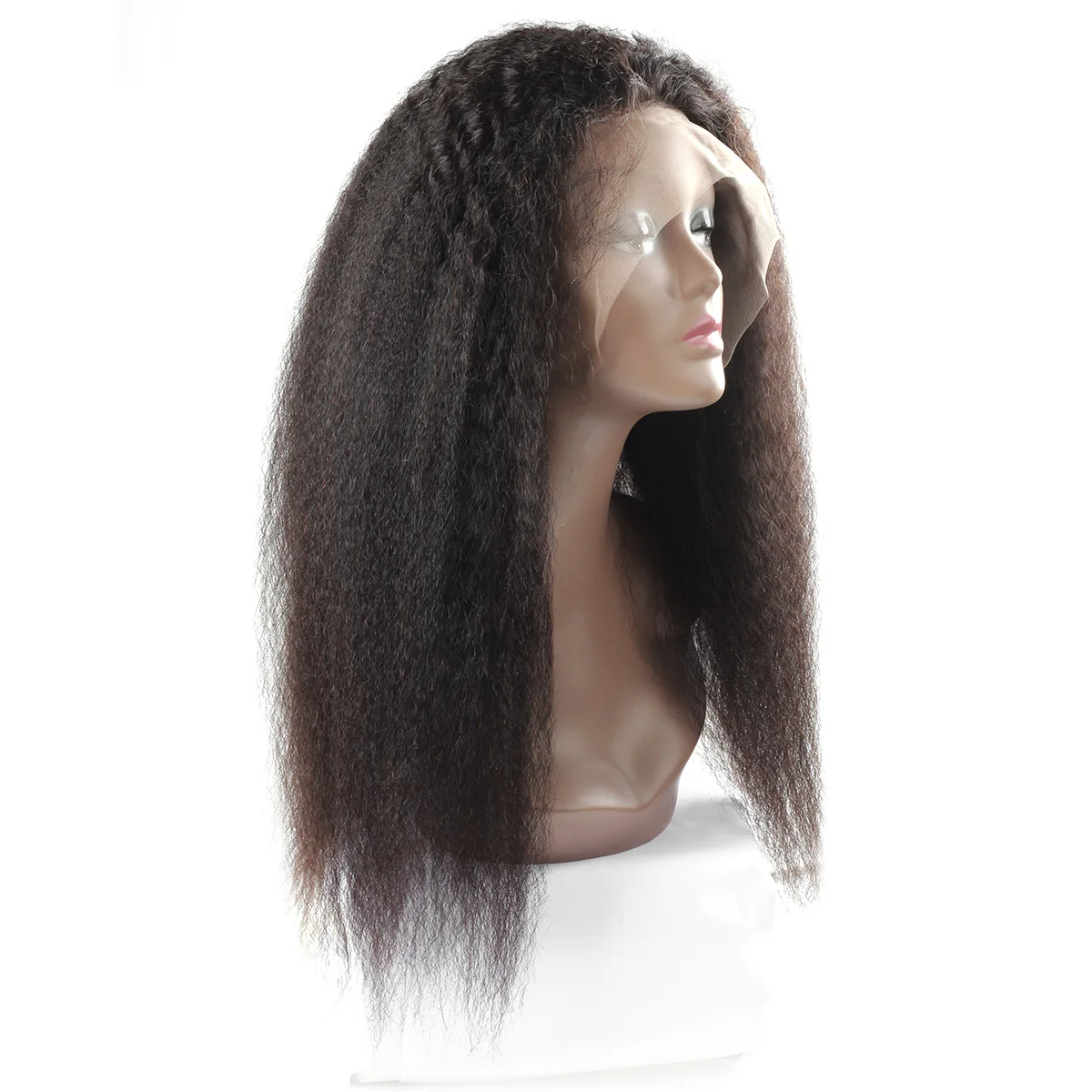 Premier stock Women Raw virgin remy Human Hair Italian yaki lace front wigs With Baby Hair Pre Plucked hair line Yaki 13*4