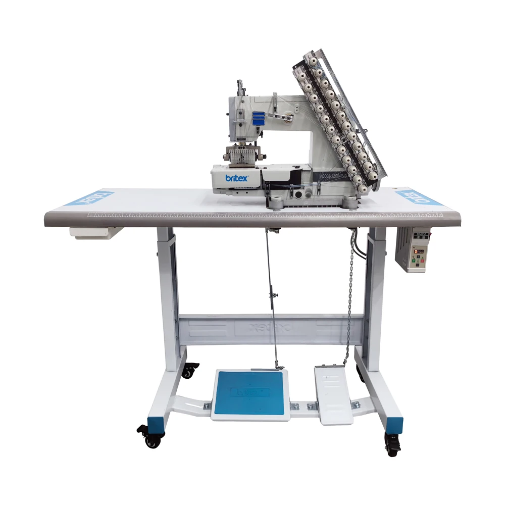 BR-VC008-12064P-D direct drive 12 needles cylinder bed double chainstitch multi needle sewing machine