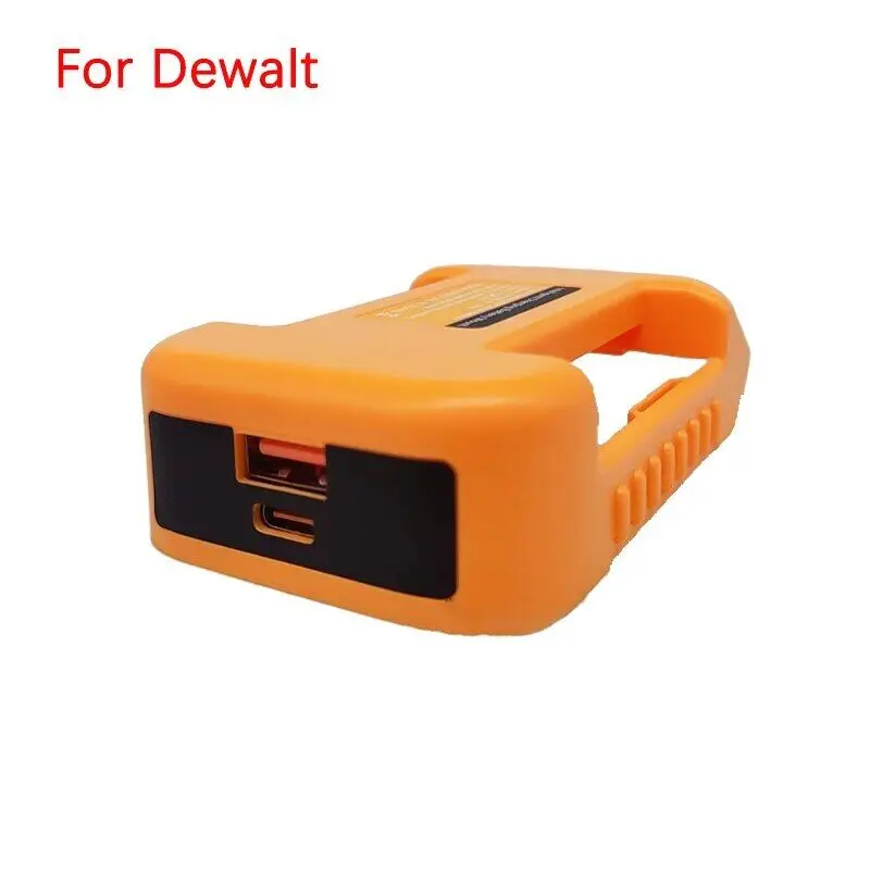 USB Charger Adapter for Mak ita for Dew alt  for Mil waukee 18-20V Li-ion Battery with Type-C 18W QC3.0 USB