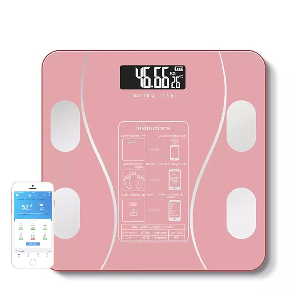 BL-2602 Best price colorful digital smart body fat scale portable electronic weighing Scale ODM