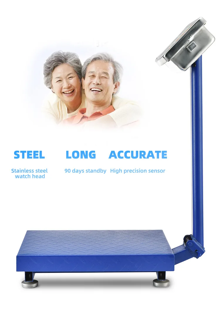 Platform Weighing Scales Material Electronic Weighing Balance LCD Display150KG 200kg 300KG Digital Bench vegetable fruit Scale