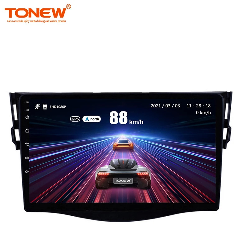 В Автомобиль Радио DVD плеер для автомобиля Toyota RAV4 2005 - 2013 двойная камера тире камера рекордер с 24 часа в сутки для парковочной системы