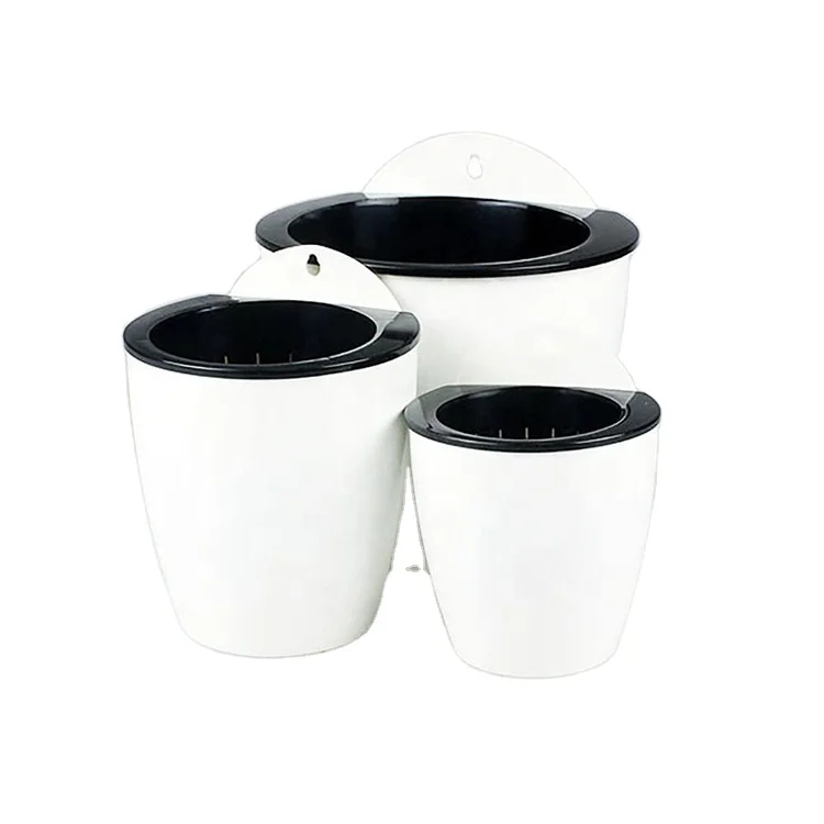 Self Watering Vertical Hanging Planters Corner Planter Wall Mounted Plant Pots Orchid Self Water Pot