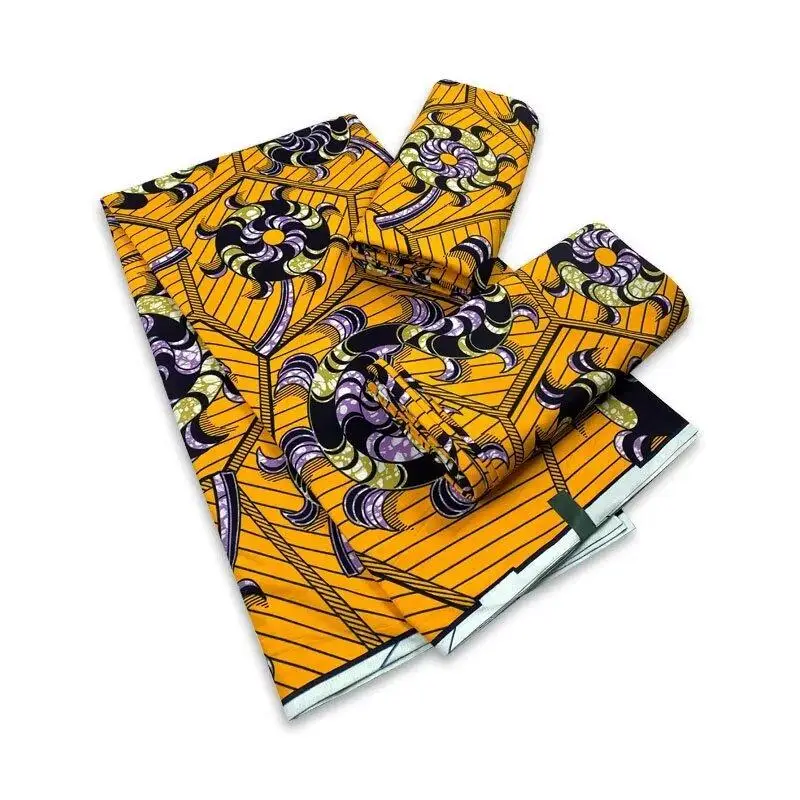 2024 high quality new design cotton wax lace African wax printed HNEYBG-140409