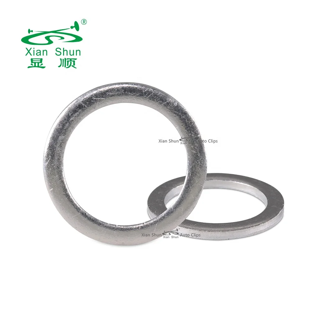 Xianshun car clip Oil Drain Plug Gasket Crush Washer Seals Screw Pad Pan Mat Gasket Oil Pan Screw Gaskets