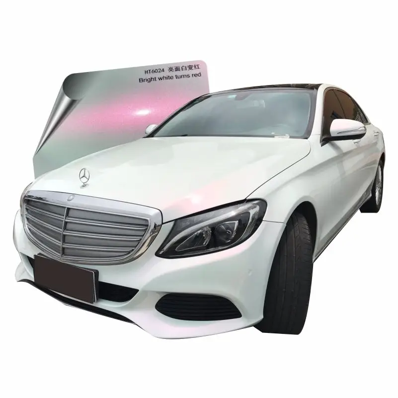 Pearl Chameleon White to Purple Matte Chameleon Vinyl Wrap White Chameleon Flake car wrapping