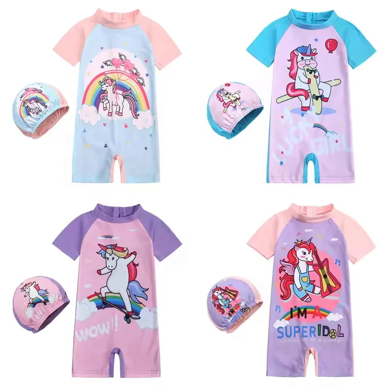Girls swim wear children girls swim suits swimwear kids swimming clothes swimsuit