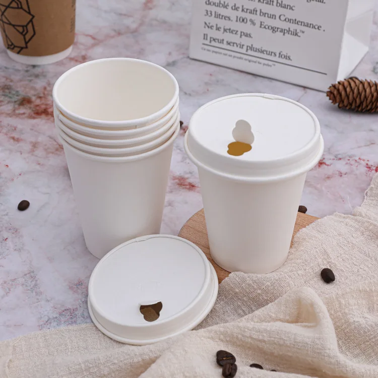 Biodegradable paper cup lid cover,Disposable craft paper lid,compostable coffee cup lid