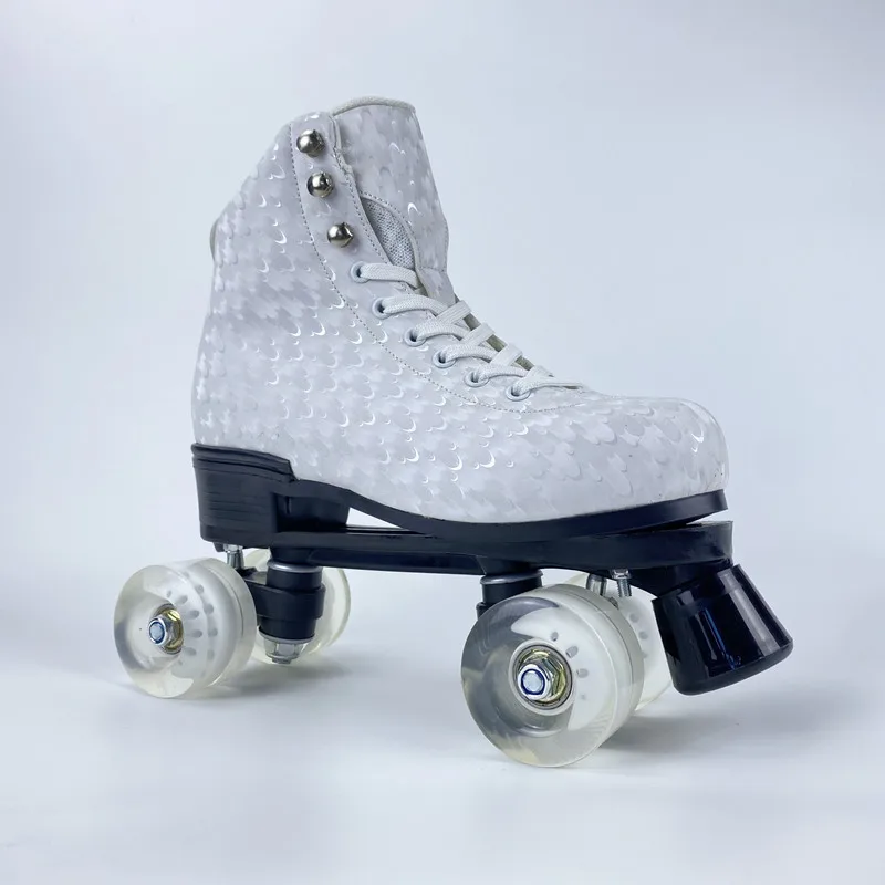 OEM ODM Outdoor extreme sports popular roller skates 4 wheel, Hot sale two-rowflashing roller skates professional roller skates