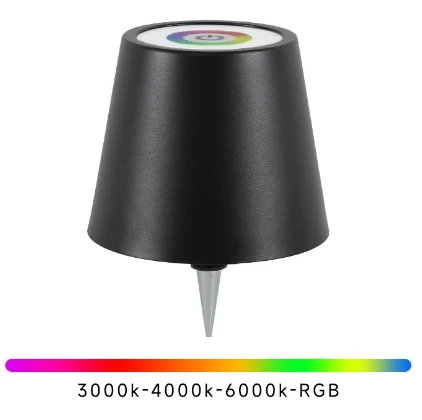 RGB-лампа для бутылки вина металлическая настольная лампа перезаряжаемая светодиодная светящаяся оптовая продажа от производителя