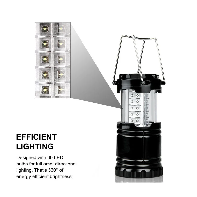 Oem Factory 30 Led Portable Telescopic 2 Pack Camping Lamp Lantern With