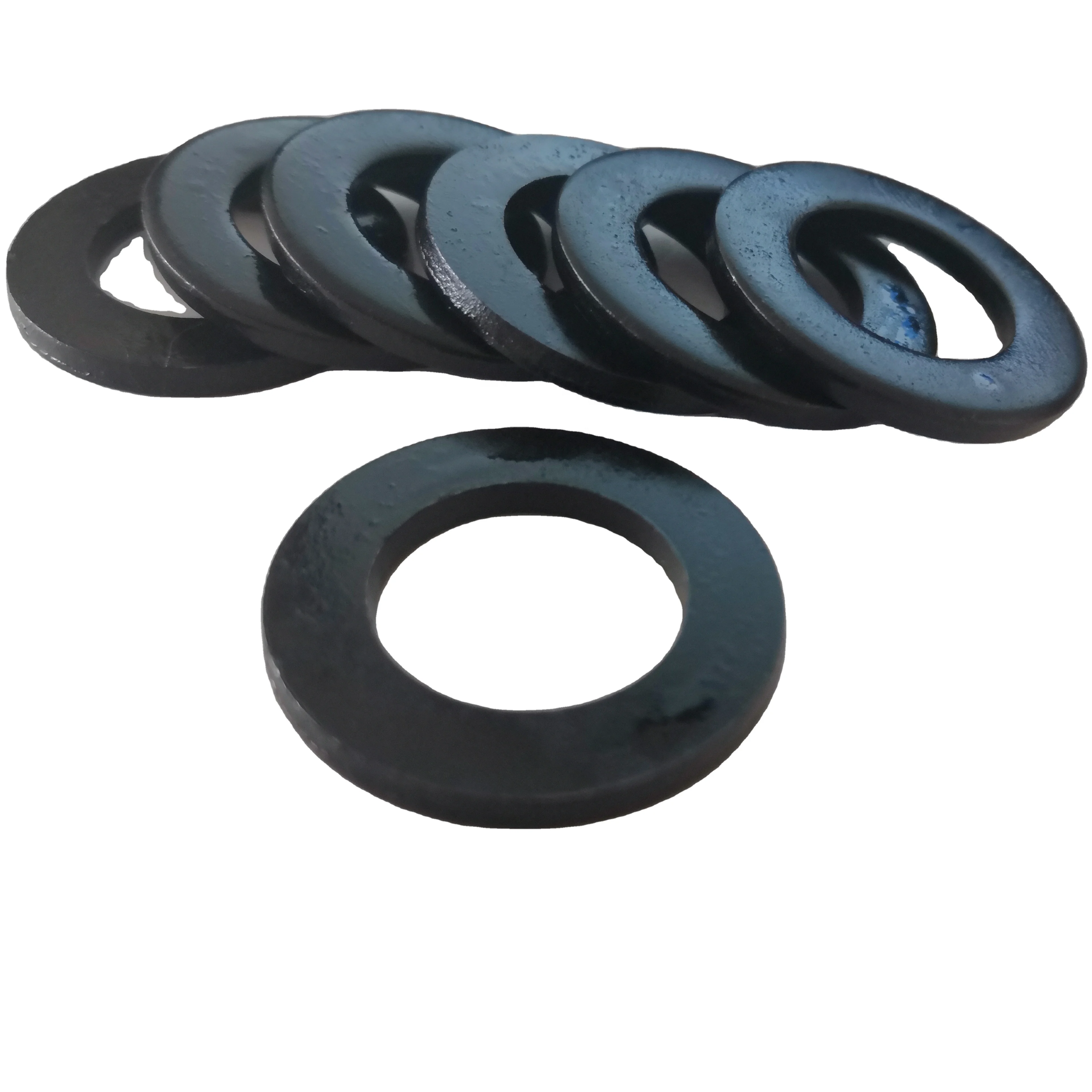zinc plated flat washer fasteners manufacturers handan xingye fastener yongnian carbon steel grade 4.8 8.8 black din125 127