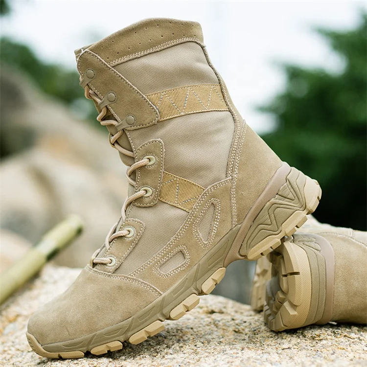Sturdyarmor Custom Logo Botas Camping Hiking Boots Breathable Durable Rubber Desert Jungle Khaki Safety Tactical Boots for Men