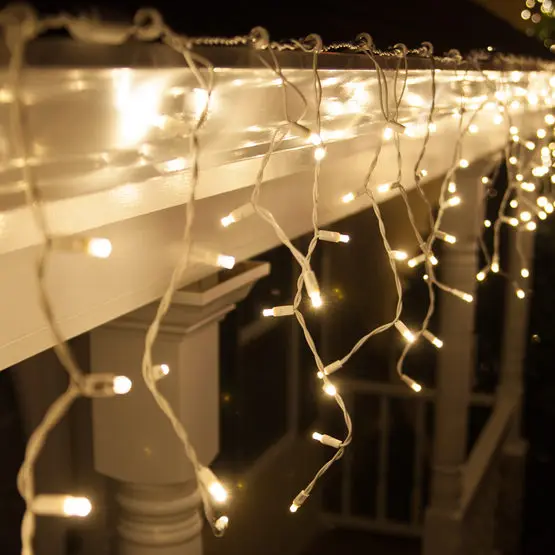 UL 70LT 5mm  LED Icicle Lights for White Christmas Lights Outdoor
