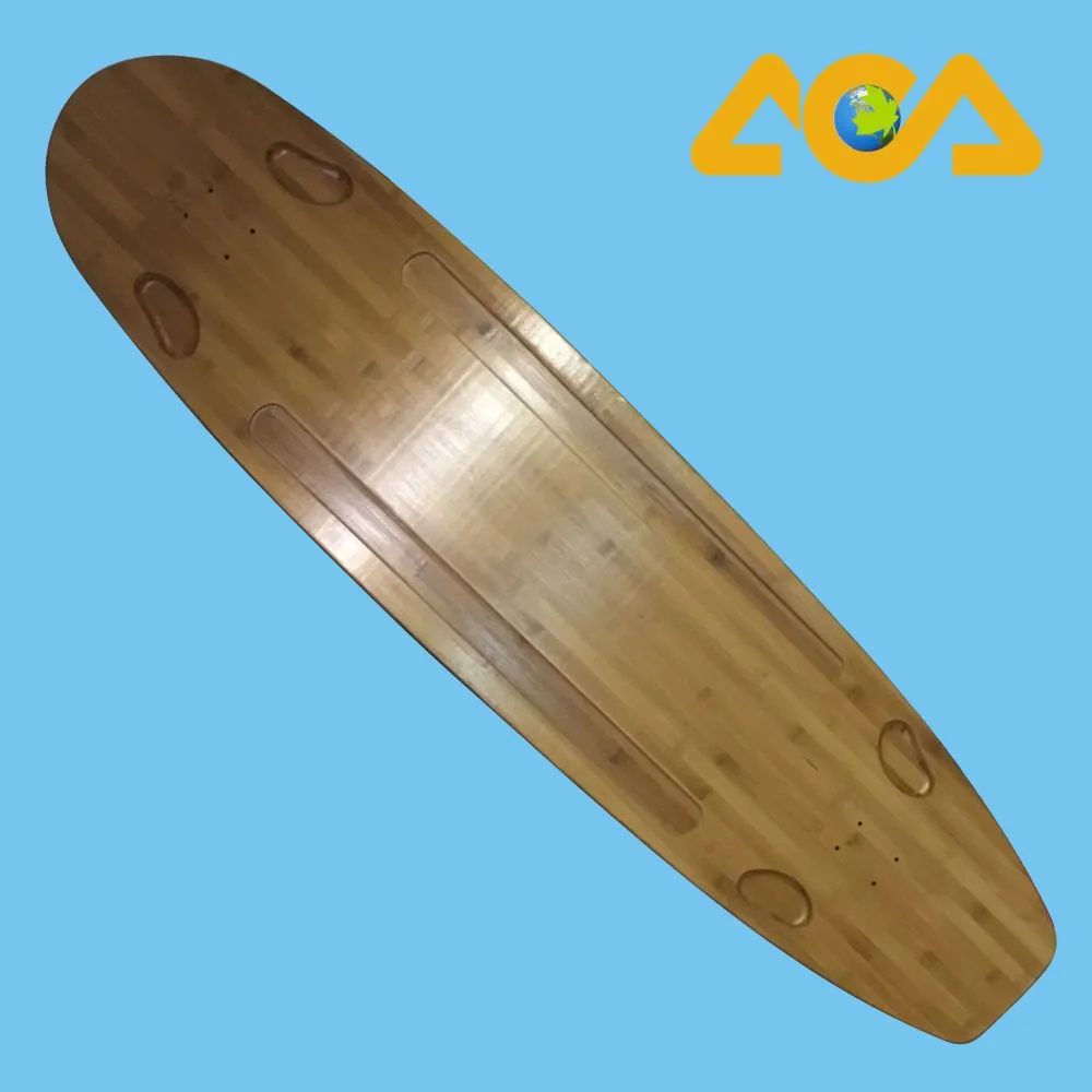 wholesale any shape blank longboard deck in bamboo for electric skateboard