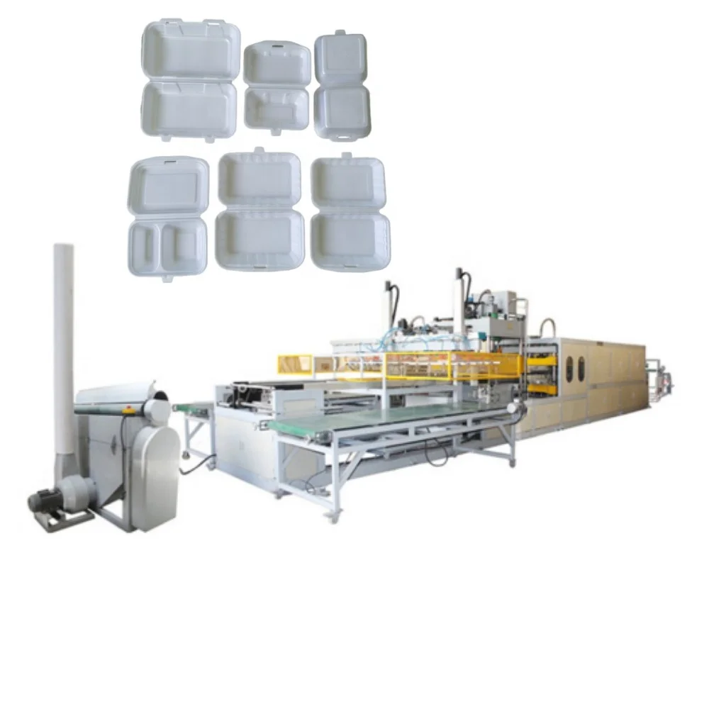 automatic PS Styrofoam lunch box production line disposable plate equipment