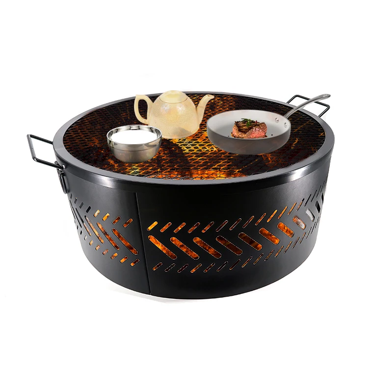 Наружные пожарные ямы, дровяное кольцо, Большая пожарная яма, плоская упаковка для пикника, сада, террасы, кемпинга