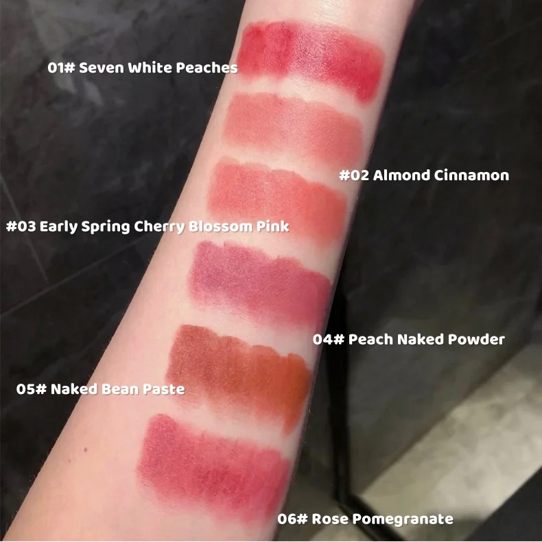 High Quality Smooth Long Lasting Cream Solid Matte Lipstick Gege Bear Beautiful Mist Velvet Lipstick Lip Balm Tube